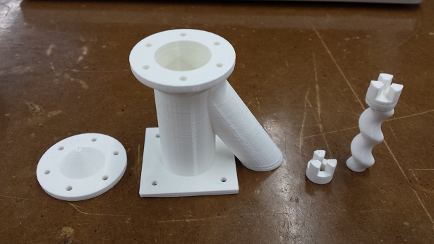 3D Prints of Moineau Stepper Extruder